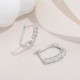 Sterling silver S925 moissanite ear hook small diamond earrings light luxury niche design high-end sense 2023 new hot style