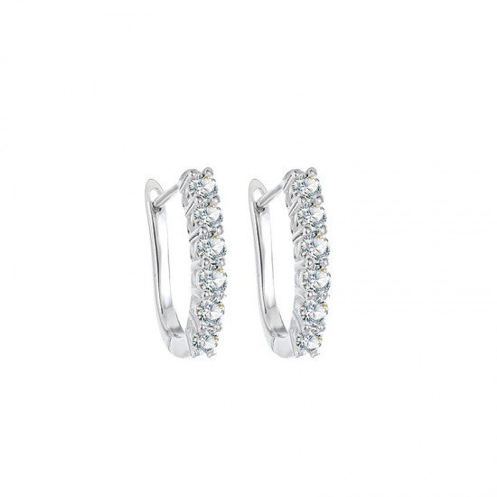 Sterling silver S925 moissanite ear hook small diamond earrings light luxury niche design high-end sense 2023 new hot style
