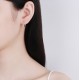 Sterling silver S925 moissanite ear hook small diamond earrings light luxury niche design high-end sense 2023 new hot style