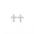 Sterling silver S925 moissanite cross earrings, cross-border hot-selling, universal for men and women, niche, luxury and high-end.