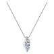 Sterling silver S925 marquise moissanite necklace women's rhombus pendant light luxury temperament box chain European and American cross-border hot selling