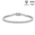 Sterling Silver S925 Moissanite Tennis Bracelet New Style Men's and Women's Bracelet Silver Gold Plated Hand Jewelry Cross-Border Hot Selling