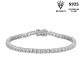 Sterling Silver S925 Moissanite Tennis Bracelet New Style Men's and Women's Bracelet Silver Gold Plated Hand Jewelry Cross-Border Hot Selling