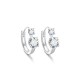 Pure silver S925 moissanite simple four-claw cross-border best-selling European and American Amazon hot model high-grade moissanite thick gold plated