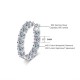 Cross-border supply S925 silver moissanite full diamond earrings high-end fashion full diamond earrings moissanite earrings heavy industry