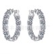 Cross-border supply S925 silver moissanite full diamond earrings high-end fashion full diamond earrings moissanite earrings heavy industry