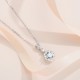 Pure silver S925 moissanite heavy industry flower purse necklace original design niche pendant light luxury design full of diamonds and luxury setting