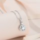 Pure silver S925 moissanite heavy industry flower purse necklace original design niche pendant light luxury design full of diamonds and luxury setting