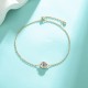 Cross-border fashion pendant S925 silver moissanite bracelet Simple classic bubble moissanite set single diamond necklace