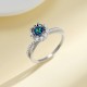 Sterling silver S925 color moissanite ring cross diamond ring cross-border hot selling niche design premium queen 1 carat