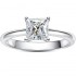 Pure silver S925 moissanite princess ring cross-border hot selling European and American diamond ring 123 carat D color GRA heavy industry version