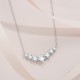 Pure silver S925 moissanite cross-border best-selling Amazon explosive diamond clavicle high-end heavy industry texture pendant