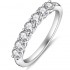 Sterling silver s925 moissanite seven-star row ring stacked bridal accessories light luxury moissanite ring 18k platinum quality