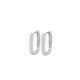Sterling silver S925 moissanite square earrings, high-end, exquisite and fashionable, high-end moissanite earrings, thick gold-plated and non-fading