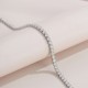 Sterling silver S925 moissanite tennis bracelet European and American beauty hip-hop silver tennis chain tennis does not fade high street