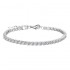 Sterling silver S925 moissanite tennis bracelet European and American beauty hip-hop silver tennis chain tennis does not fade high street