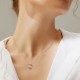 Sterling silver S925 moissanite kt cat necklace color separation electroplating beating heart 30 minutes smart D color moissanite wholesale